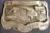 VTG Limited Edition 1893-1993 Hibbing, MN Centennial Solid Brass Belt Buckle