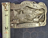 VTG Limited Edition 1893-1993 Hibbing, MN Centennial Solid Brass Belt Buckle