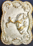 VTG Rodeo Bucking Bronco Rope Framed Metal Belt Buckle Cowboy Western Country
