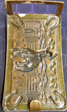 VTG 1960s Rodeo Bucking Bronco Horseshoes Brass Belt Buckle Cowboy Western