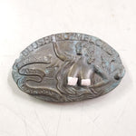 VTG Blushing Melons Nude Belt Buckle Heavy Brass 1977 Captain Hawk Sky Patrol
