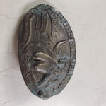 VTG Blushing Melons Nude Belt Buckle Heavy Brass 1977 Captain Hawk Sky Patrol