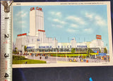 VTG 1934 General Motors Building Chicago Worlds Fair Postcard Vintage Collectibl