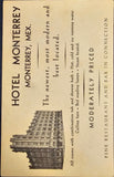 VTG 1930s Hotel Monterrey Mexico Double Sided Travel Collectible Postcard Flyer