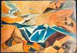 VTG 1973 Pablo Picasso Artist Posted Souvenir Collectible Postcard Art Print