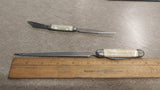 2 Folding Knife Letter Openers Mini Hoffman Company Advertise Vintage Imperial?