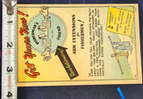 VTG 1940s Fisherman's Fishing Exaggeration Advertising Comic Humor Postcard