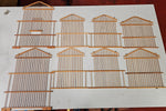 VTG Four Tier Allied Enterprises Decorative Bamboo Wood Bird House Cage Pagoda