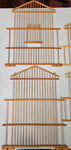 VTG Four Tier Allied Enterprises Decorative Bamboo Wood Bird House Cage Pagoda