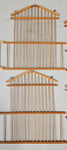 VTG Four Tier Allied Enterprises Decorative Bamboo Wood Bird House Cage Pagoda