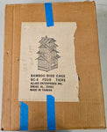 VTG Four Tier Allied Enterprises Decorative Bamboo Wood Bird House Cage Pagoda