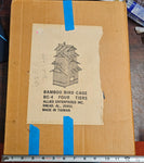 VTG Four Tier Allied Enterprises Decorative Bamboo Wood Bird House Cage Pagoda