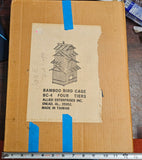 VTG Four Tier Allied Enterprises Decorative Bamboo Wood Bird House Cage Pagoda