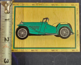1949 MG TC Morris Motors Sports Car Gold Plated Specifications Collectible Plaqu