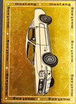 1965 Ford Mustang 2+2 Fastback Gold Plated Specifications Collectible Plaque