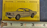 1965 Ford Mustang 2+2 Fastback Gold Plated Specifications Collectible Plaque