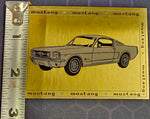 1965 Ford Mustang 2+2 Fastback Gold Plated Specifications Collectible Plaque