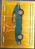 1967 Jaguar E-Type 4.2 Litre FHC Gold Plated Specifications Collectible Plaque