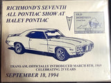 VTG Old Dominion Richmond, VA Pontiac Car Show Plaque Sticker Badges Lot of 4