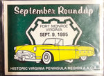 Virginia Peninsula September Round Up Car Show Fort Monroe Sticker Badges Lot