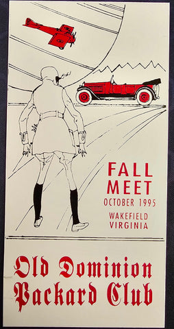 VTG 1995 Wakefield Virginia Old Dominion Packard Club Fall Meet Car Show Badge