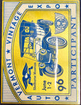 VTG Shelburne Museum Vermont Vintage Automobile Expo Participant Car Show Badge