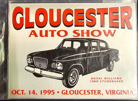 Gloucester Virginia Vintage Auto Car Show Participant Collectible Sticker Badge