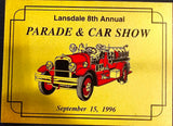 VTG 1996 Lansdale Pennsylvania 8th Annual Parade Car Show Participant Badge