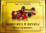 VTG 1996 Lansdale Pennsylvania 8th Annual Parade Car Show Participant Badge