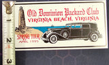 Old Dominion Packard Club Spring Tour April 1995 Virginia Beach Collectible Badg