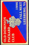Old Dominion Packard Club Leesburg Virginia 1996 Fall Meet Participant Badge