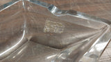 Vintage Clear Glass Diamond Ashtray Cigarette Cigar Tobacco 6 Inch Heavy