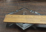 Vintage Clear Glass Diamond Ashtray Cigarette Cigar Tobacco 6 Inch Heavy