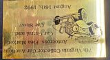 Virginia Collector Car Flea Market Corral Car Show 1992 Participant Badge