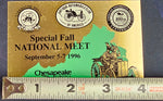 Chesapeake Virginia Antique Auto Club Fall 1996 National Meet Participant Badge
