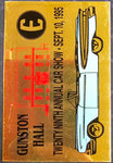 Gunston Hall Virginia 29th Annual Car Show September 1995 Participant Badge