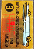 Gunston Hall Virginia 29th Annual Car Show September 1995 Participant Badge