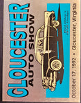 Gloucester Virginia October 1992 Antique Vintage Car Show Participant Badge