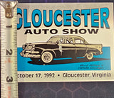 Gloucester Virginia October 1992 Antique Vintage Car Show Participant Badge