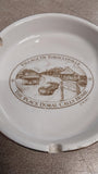 Vintage Tobaccoville North Carolina Round Ashtray "Doral Calls Home" Ceramic