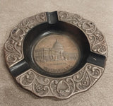 Vtg US Capital Washington DC Collectible Ashtray Souvenir Metal Tobacco Round