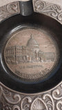 Vtg US Capital Washington DC Collectible Ashtray Souvenir Metal Tobacco Round