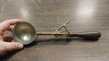 Vintage Gilchrist's No. 31 Ice Cream Brass Scoop Wooden Handle Working Great 10"