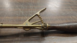 Vintage Gilchrist's No. 31 Ice Cream Brass Scoop Wooden Handle Working Great 10"