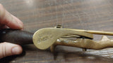 Vintage Gilchrist's No. 31 Ice Cream Brass Scoop Wooden Handle Working Great 10"