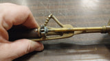 Vintage Gilchrist's No. 31 Ice Cream Brass Scoop Wooden Handle Working Great 10"
