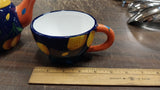 Bella Casa By Ganz Ceramic Tea Single Set Strawberries Lemons Cup Tea Pot Fruit