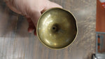 8" Vintage Brass Pitcher Vase Hand Etched Leaf Markings Sarnabra69 India 237T-8