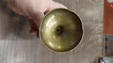8" Vintage Brass Pitcher Vase Hand Etched Leaf Markings Sarnabra69 India 237T-8