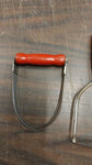 5 Vintage Red Wood Great Depression Kitchen Utensils Androck Made USA Cooking